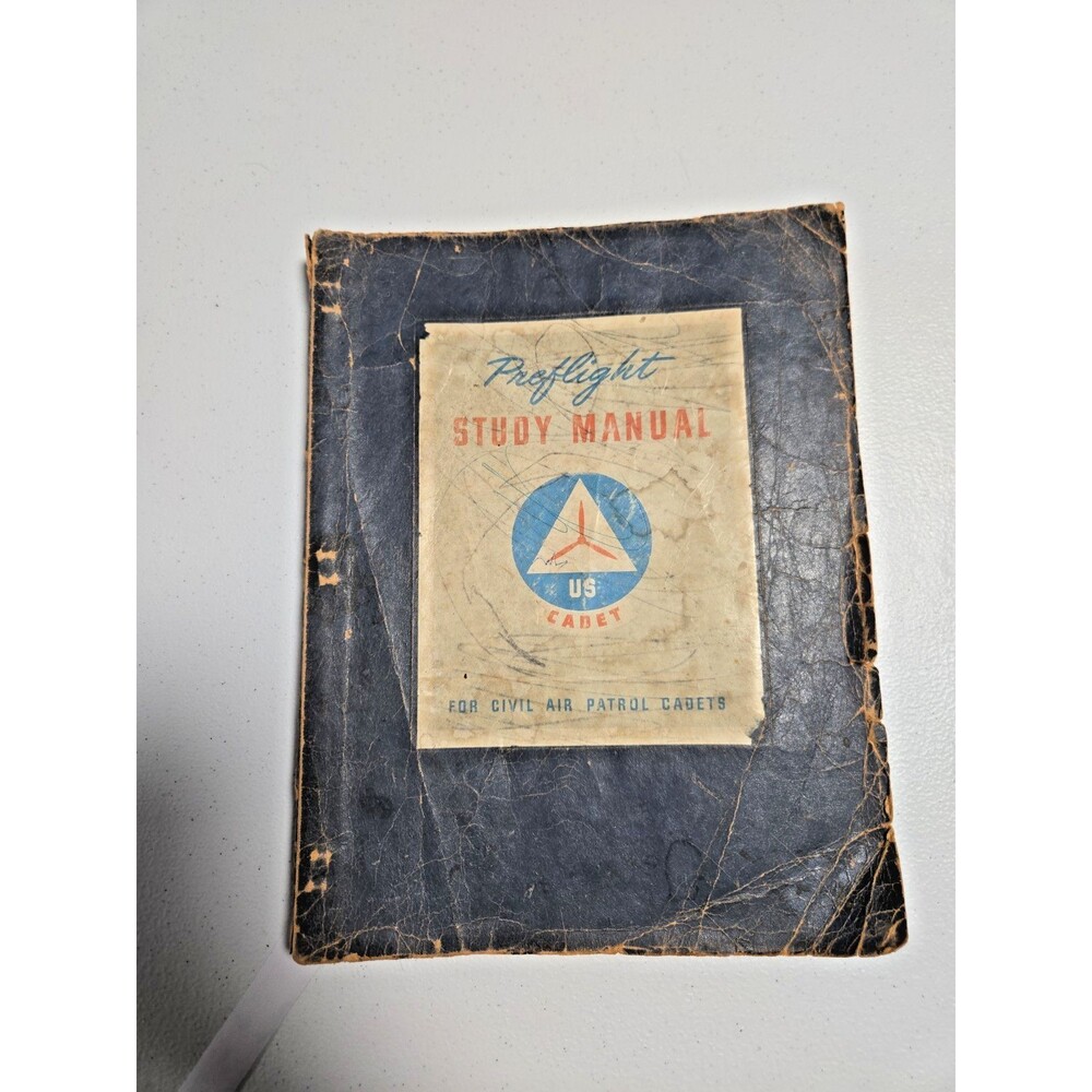 PREFLIGHT STUDY MANUAL-US CADET-FOR CIVIL AIR PATROL CADETS-1940s-PAPERBACK